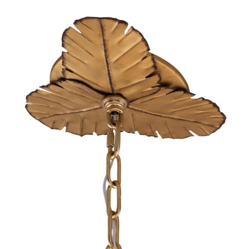 Varaluz Banana Leaf Chandelier - Gold 