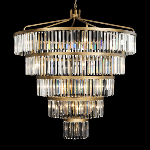 Varaluz Social Club Five-Tier Chandelier - Gold 