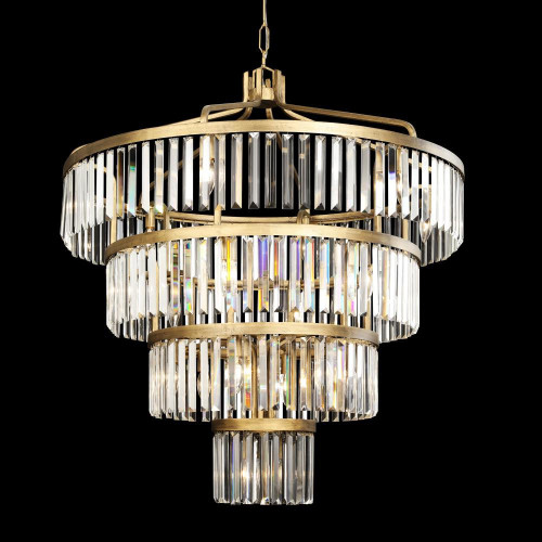Varaluz Social Club Four-Tier Chandelier - Gold 