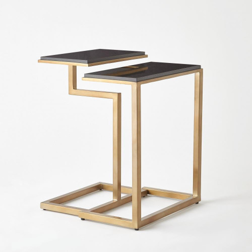 Global Views Set of 2-C Brass Nesting Tables 