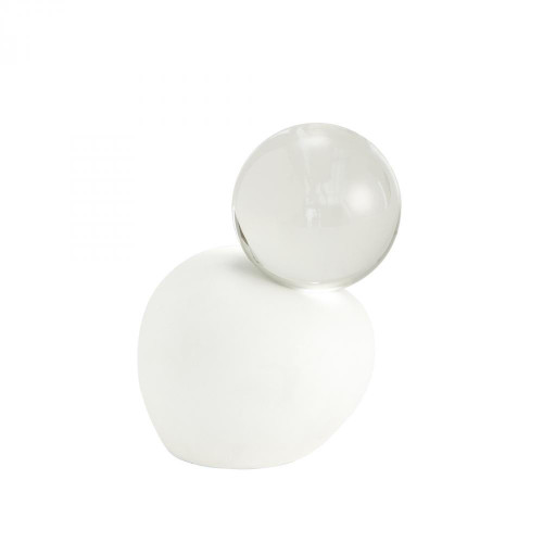 Global Views Single Meringue Large Sculpture with Sphere 