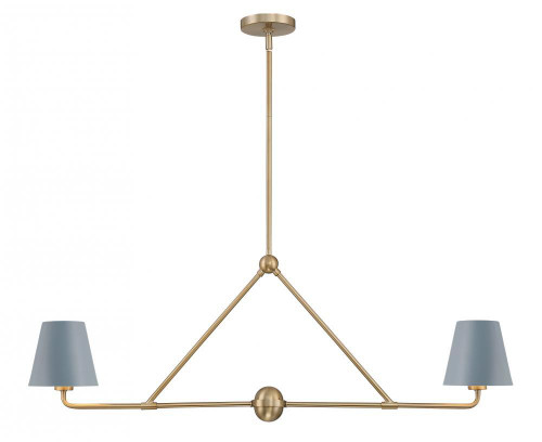 Crystorama Xavier Chandelier - Vibrant Gold, Blue 15"H 