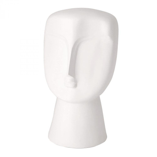 Global Views Modernist Bust Matte White Sculpture 