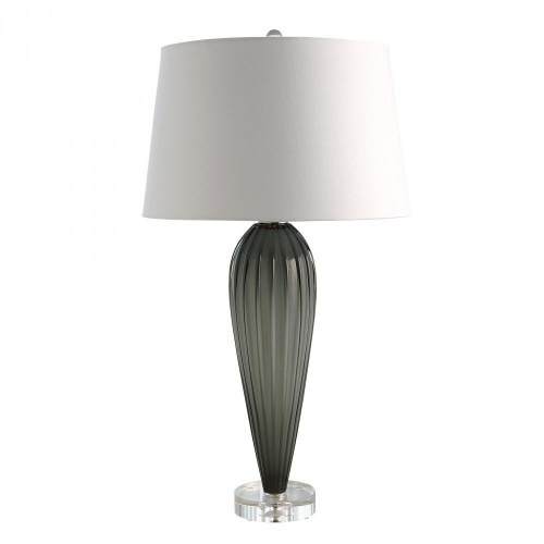 Global Views Teardrop Glass Gray Table Lamp 