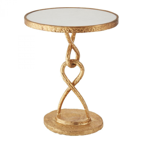 Global Views Loop De Loop Gold Leaf Table 