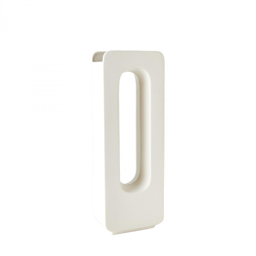 Global Views Rectangle Medium White Vase 