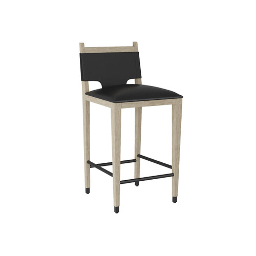 Arteriors Home Burdock Bar Stool Ebony 