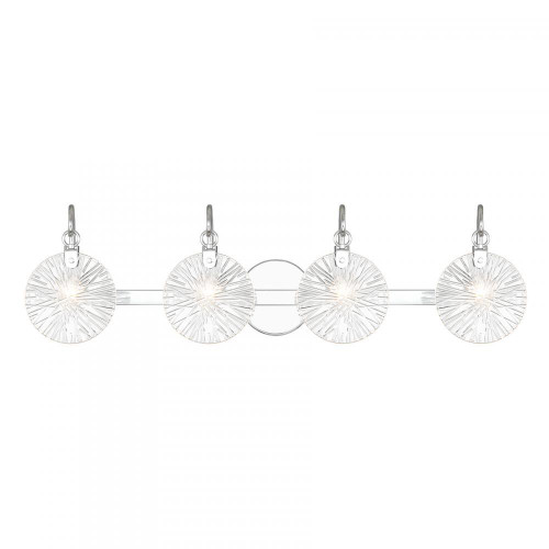 Savoy House Addison 4-Light Bathroom Vanity Light in Polished Chrome, Savoy House 8-3981-4-11 ALXMK 