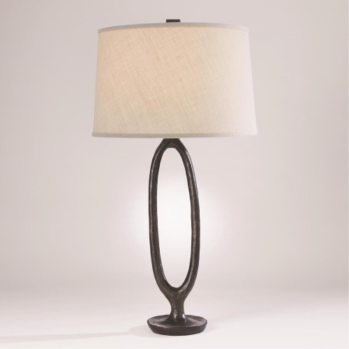 Global Views Ellipse Bronze Table Lamp 