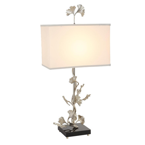 Global Views Ginkgo Nickel Table Lamp 