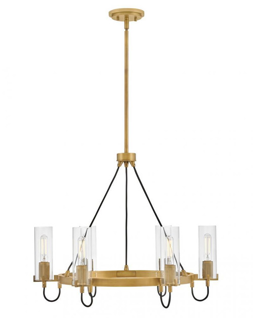 Hinkley Ryden Medium Chandelier Heritage Brass 