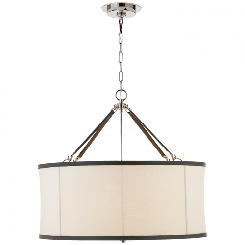Ralph Lauren Broomfield Polished Nickel Large Hanging Shade 