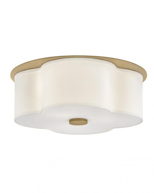 Hinkley Delaney Medium Flush Mount Heritage Brass 20.0"W x 8.25"H x 20.0"L 