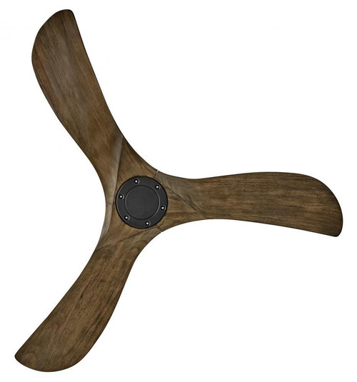 Hinkley Swell Illuminated 56" LED Smart Fan Matte Black 56"W x 15"H Driftwood Blade 