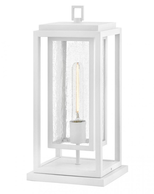 Hinkley Republic Medium Pier Mount Lantern Textured White 8.0"W x 16.5"H x 6.75"L 