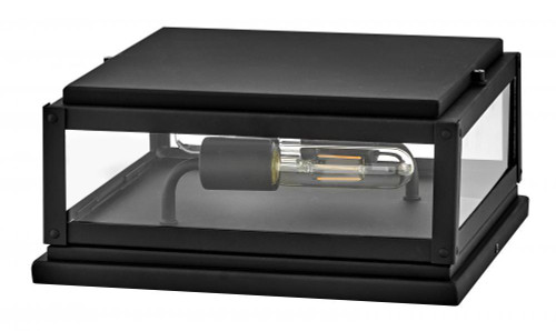 Hinkley Max Small Pier Mount Lantern Black LED 