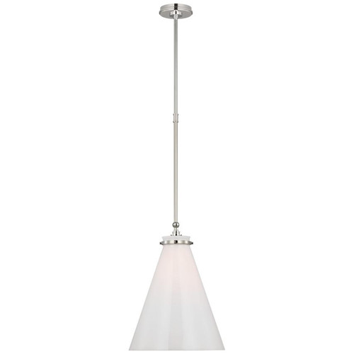Visual Comfort & Co. Signature Collection Parkington 15" Conical Pendant, Visual Comfort & Co. Signature Collection CHC 5532PN-WG D9CPD 