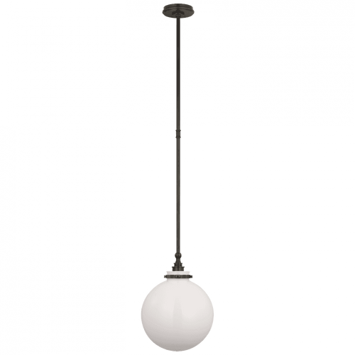 Visual Comfort & Co. Signature Collection Parkington 10" Globe Pendant, Visual Comfort & Co. Signature Collection CHC 5540BZ-WG D9DM6 