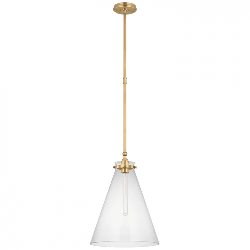 Visual Comfort & Co. Signature Collection Parkington 15" Conical Pendant, Visual Comfort & Co. Signature Collection CHC 5532AB-CG DD5JN 