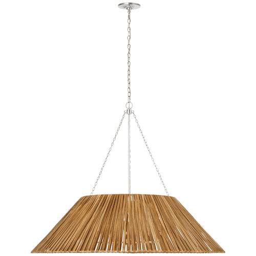 Visual Comfort & Co. Signature Collection Corinne 44" Wrapped Hanging Shade, Visual Comfort & Co. Signature Collection MF 5037PN-NTW D9APY 