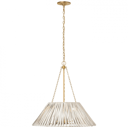 Visual Comfort & Co. Signature Collection Corinne 24" Wrapped Hanging Shade, Visual Comfort & Co. Signature Collection MF 5031SB-WW DD6HM 