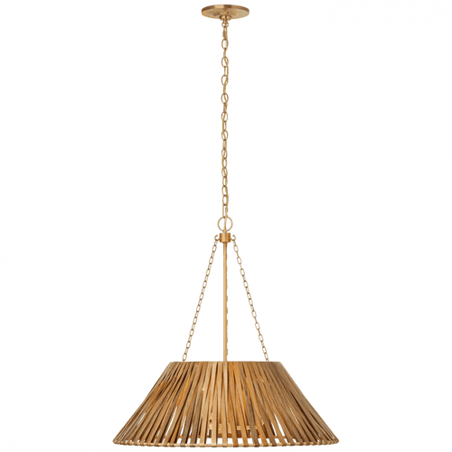 Visual Comfort & Co. Signature Collection Corinne 24" Wrapped Hanging Shade, Visual Comfort & Co. Signature Collection MF 5031SB-NTW DD6HL 