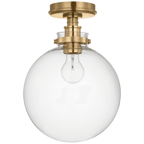 Visual Comfort & Co. Signature Collection Parkington 10" Globe Flush Mount, Visual Comfort & Co. Signature Collection CHC 4526AB-CG DD7E4 