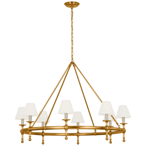 Visual Comfort & Co. Signature Collection Classic 42" Ring Chandelier, Visual Comfort & Co. Signature Collection CHC 5819AB-L D9CP5 