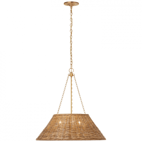 Visual Comfort & Co. Signature Collection Corinne 24" Woven Hanging Shade, Visual Comfort & Co. Signature Collection MF 5032SB-NTW DD7FL 