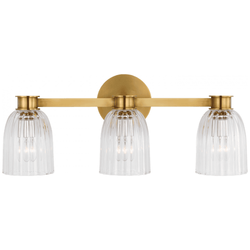 Visual Comfort & Co. Signature Collection Asalea Triple Vanity Light, Visual Comfort & Co. Signature Collection ARN 2503HAB-CG D9AN9 