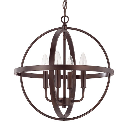 Hartwell Pendant, 4-Light, Bronze, 16.5"W