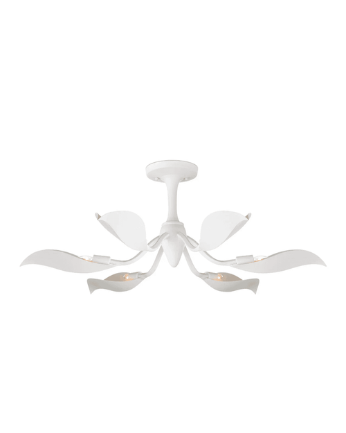 Currey and Company Snowflower Semi-Flush Mount 