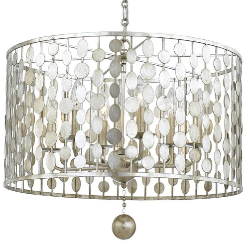 Layla Chandelier - Antique Silver 18.75"H