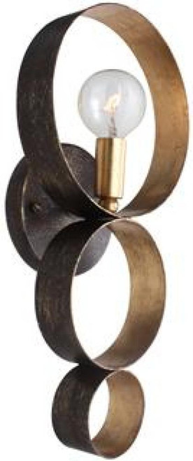 Luna Wall Sconce - English Bronze, Antique Gold 14.75"H