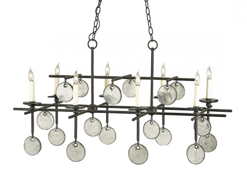 Sethos Rectangular Chandelier, Currey and Company (9CWT 9124)