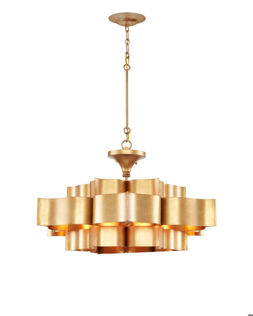 Grand Lotus Large Chandelier, Currey and Company 9494