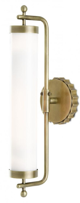 Latimer Brass Wall Sconce, 1-Light, Brass, 20"H, Currey and Company (5000-0141 RH8L)