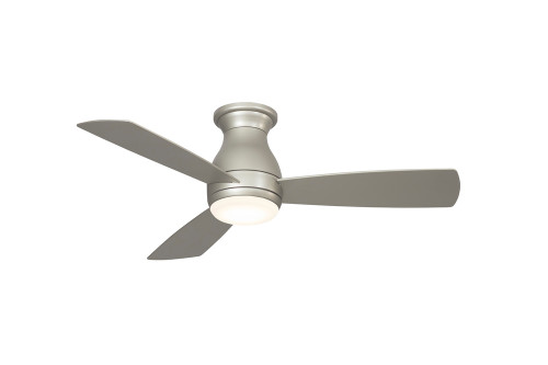 Hugh Outdoor Ceiling Fan, 3-Blade, 1-Light, LED, Brushed Nickel, Brushed Nickel Blades, 44"W (FPS8332BBNW KARF)