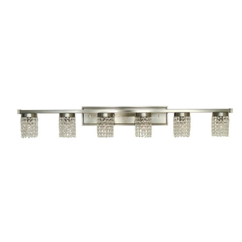 Gemini Wall Sconce, 6-Light, Polished Nickel, 7"H, Framburg (4746 PN 9Q78E)