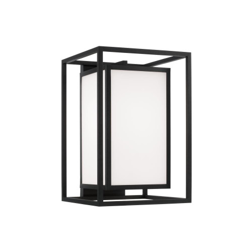 Capital Aiden Outdoor Wall Lantern, Black, 11"W 