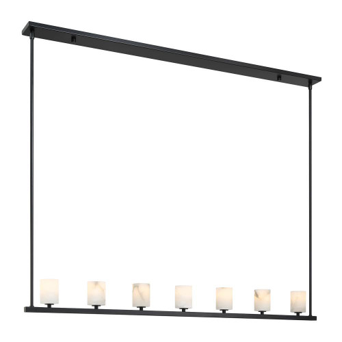 Crystorama Aragon 7 Light Matte Black Chandelier, Crystorama ARA-10267-MK-ST 2NYAQ 