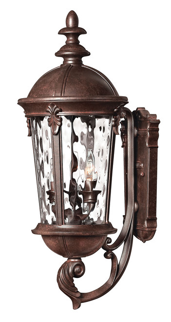 Windsor Outdoor Wall Mount Lantern, 3-Light, River Rock, 25.5"H (1894RK 63UU)