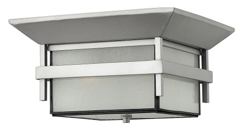 Harbor Outdoor Flush Mount, 2-Light, Titanium, 12.25"W (2573TT 8ZPN)