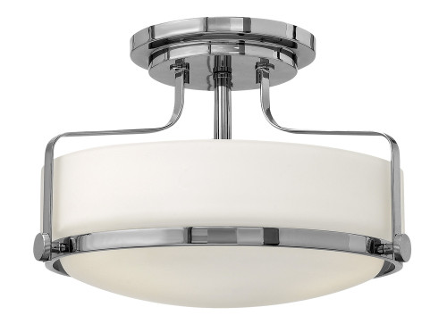 Harper Semi-Flush Mount, 3-Light, Chrome, 14.5"W, Hinkley (3641CM K6M5)