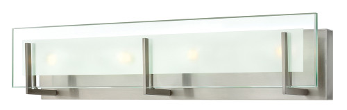 Latitude Bath Vanity Light, 4-Light, Brushed Nickel, 26"W (5654BN G4WQ)