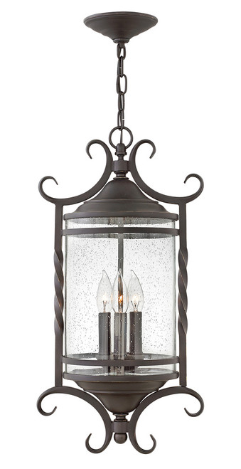 Casa Outdoor Hanging Lantern, Olde Black, 23.25"H (1147OL-CL VAJX)