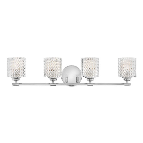 Elle Bath Vanity Light, 4-Light, Chrome, 32"W, Hinkley (5044CM YC85)