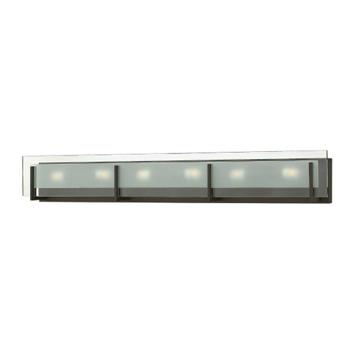 Latitude Bath Vanity Light, 6-Light, Oil Rubbed Bronze, 37.5"W, Hinkley (5656OZ R7ZM)