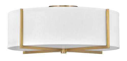 Axis Foyer Hall Semi-Flush Mount, 4-Light, Light Brass, 25.5"W (41710HB 9M4VR)