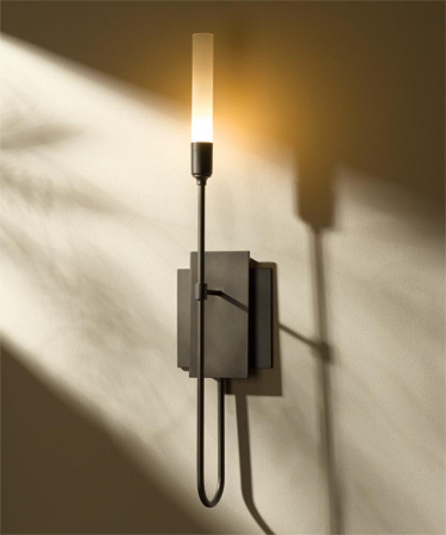 Lisse Wall Sconce, 1-Light, Natural Iron, Opal Glass, 22.25"H (203050-SKT-20 3KHD3Z)